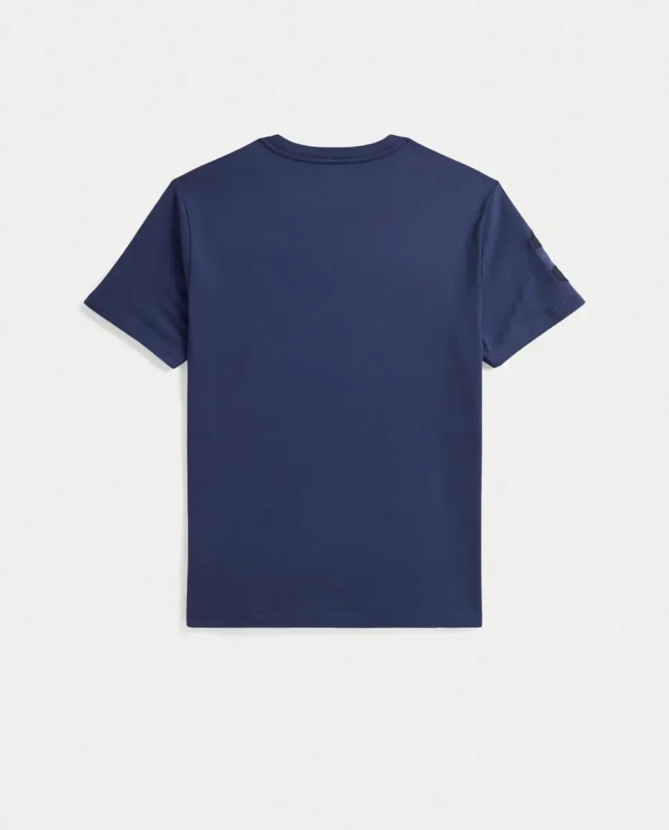 Унисекс-футболка с большим пони из хлопкового трикотажа Polo Ralph Lauren, темно-синий — фото 2