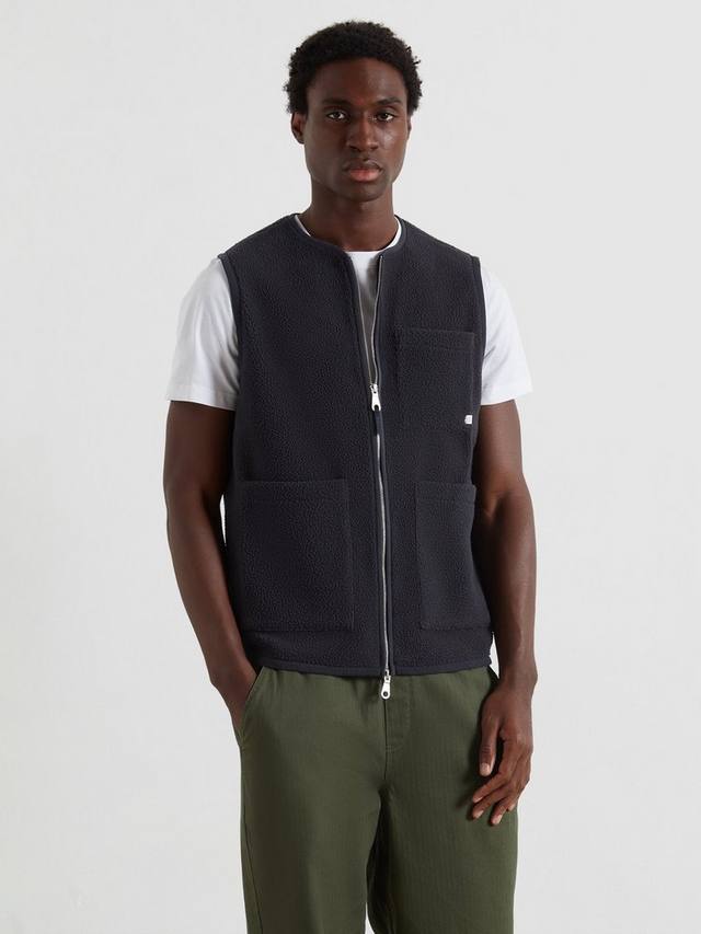 

Свитер-жилет Sherpa с молнией Farah, True Navy