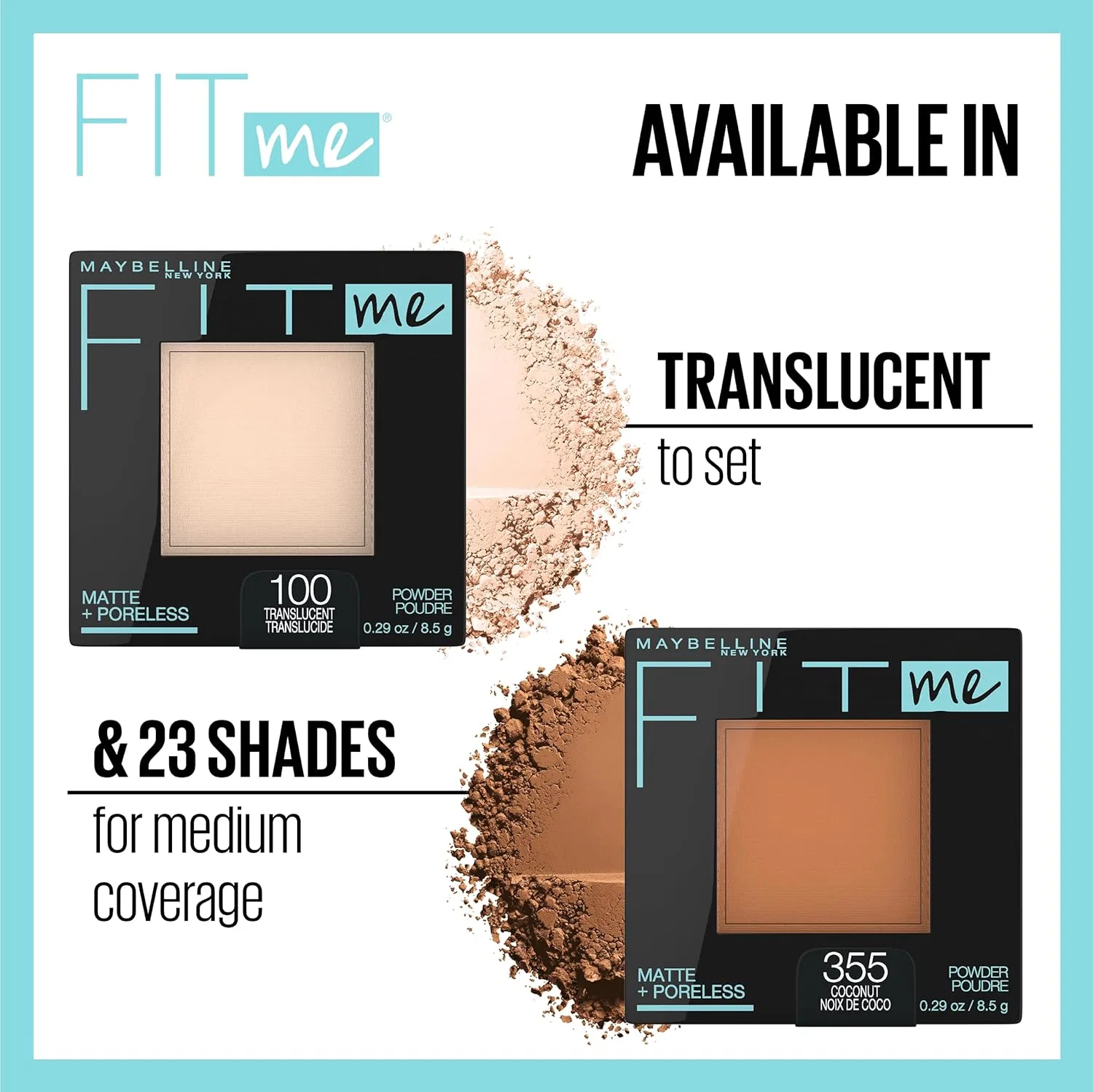 Пудра матирующая Maybelline New York Fit Me Matte + Poreless, True Beige, 0.29 унции — фото 3