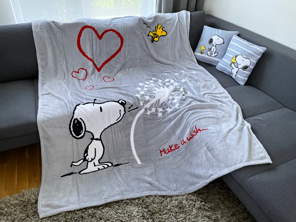 

Одеяло Peanuts, красный