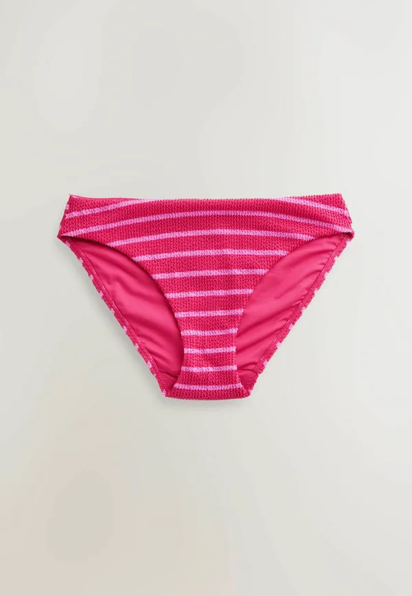 Комплект из двух высоких плавок от бикини Next, Pink Aqua White Crinkle Stripe — фото 2