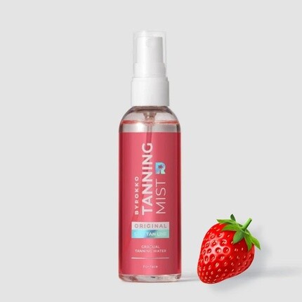 

BYROKKO Strawberry Tanning Mist Вода для постепенного автозагара для лица и тела 100 мл с гиалуроновой кислотой и витамином B