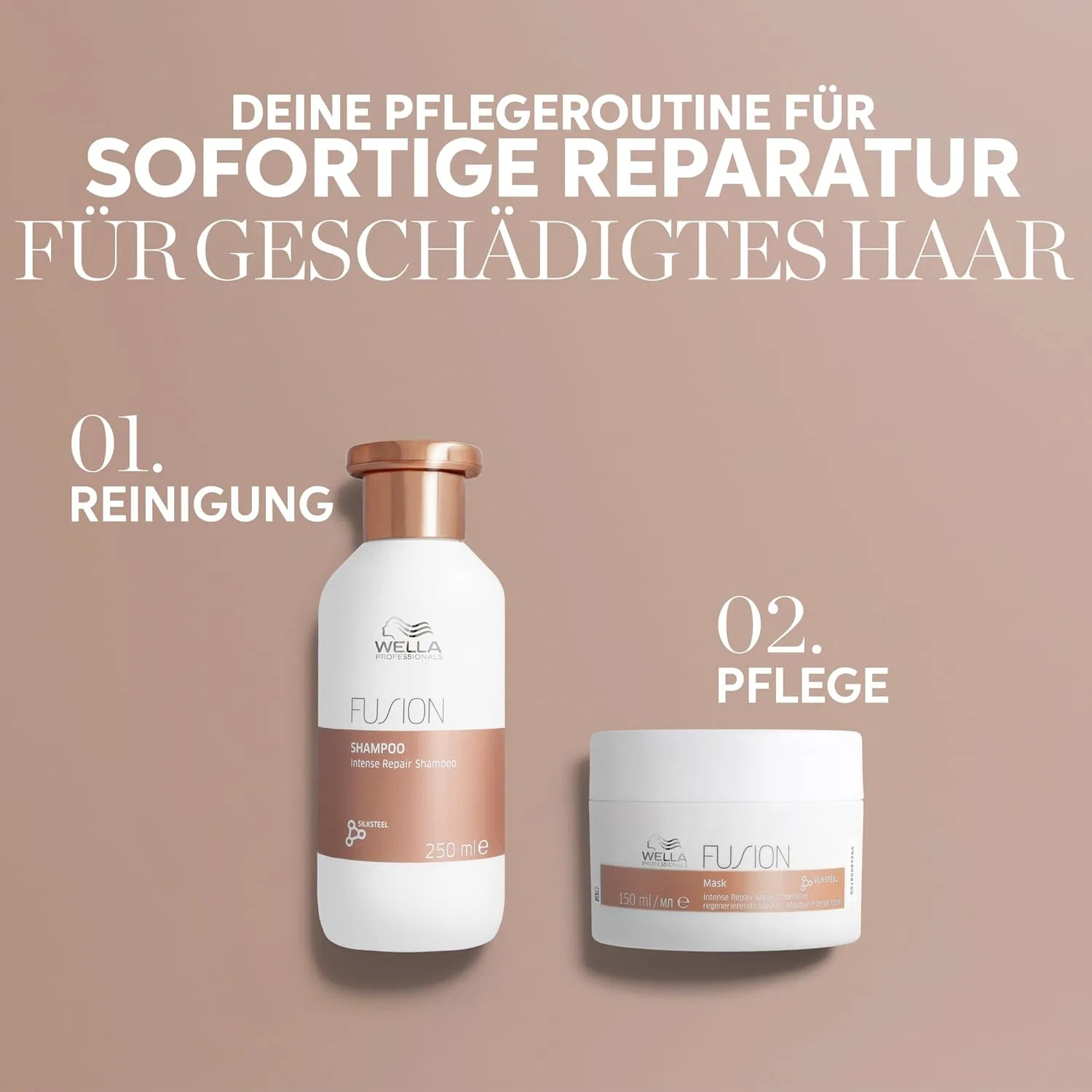 Интенсивно восстанавливающая маска для волос «Fusion Intense Repair» от Wella Professionals Wella Professionals — фото 4