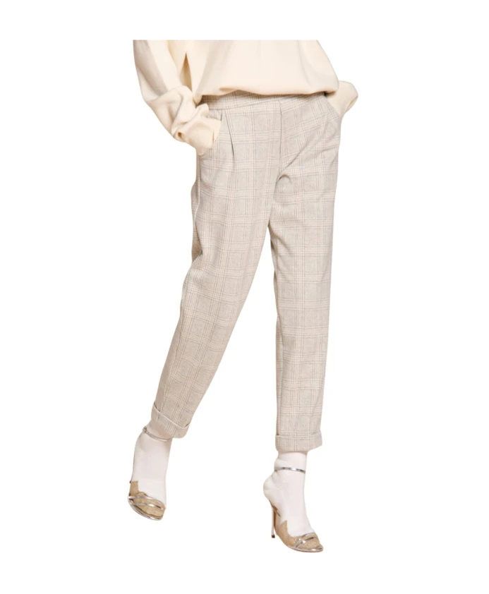 

Брюки-Чиносы свободного кроя в клетку «Глен» Mason'S, серый