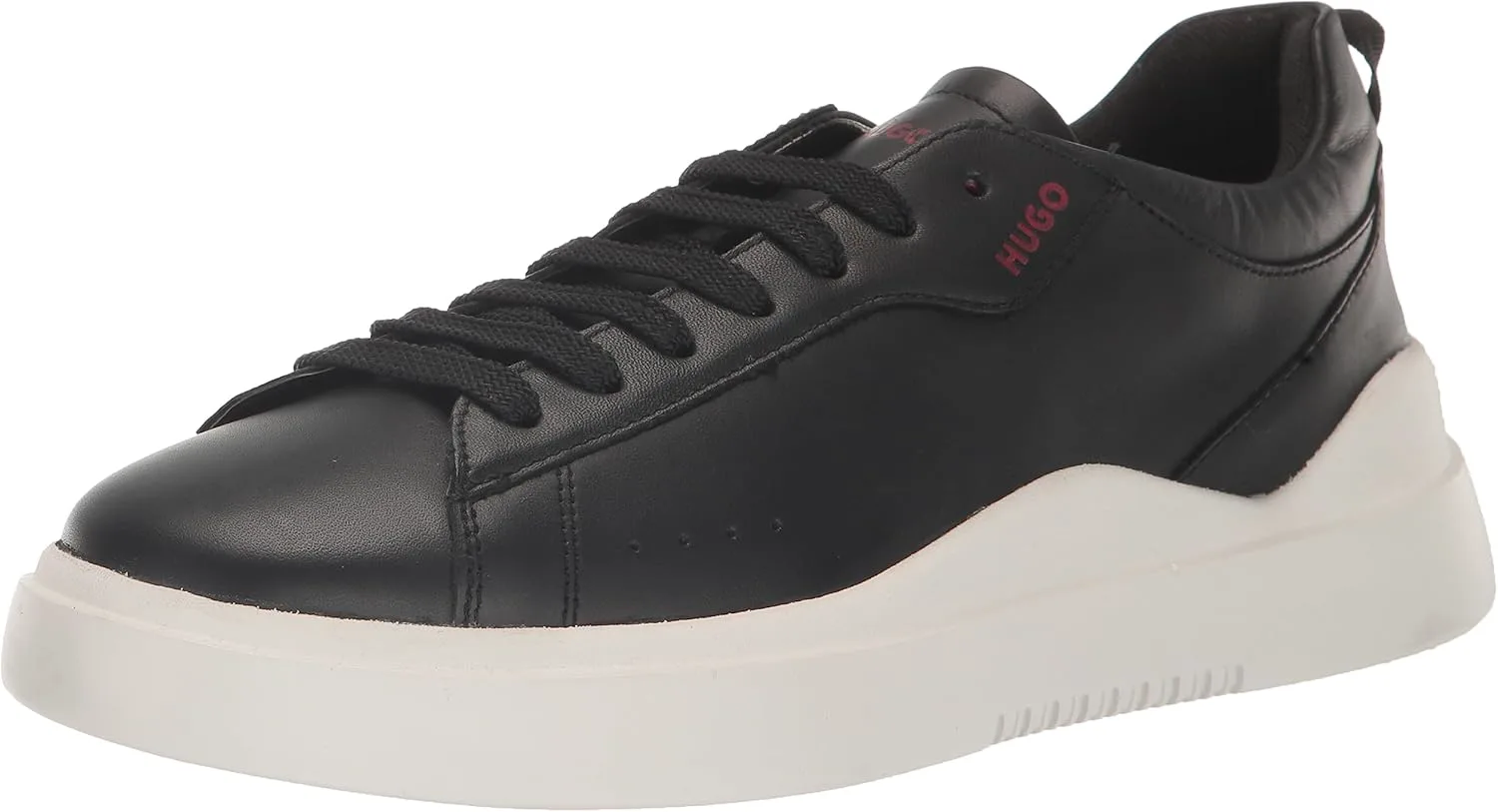 

Кроссовки Hugo Mens Cupsole из кожи на шнуровке, черный