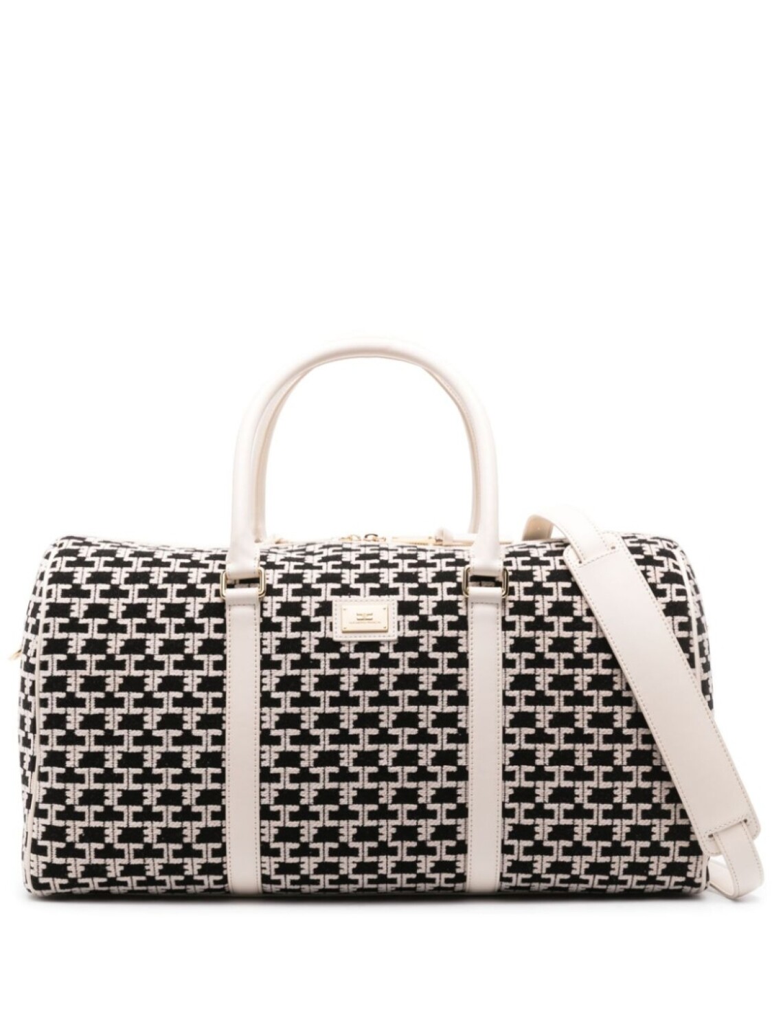 

Elisabetta Franchi сумка Weekender с монограммой, черный
