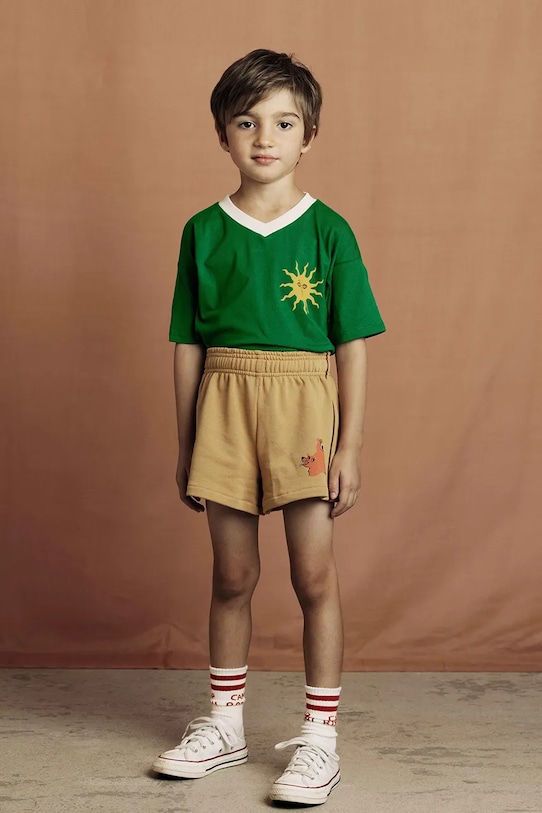 

Детская хлопковая рубашка Sun Mini Rodini, зеленый