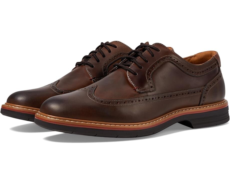 

Оксфорды Florsheim Norwalk Wingtip Oxford, цвет Brown Crazy Horse