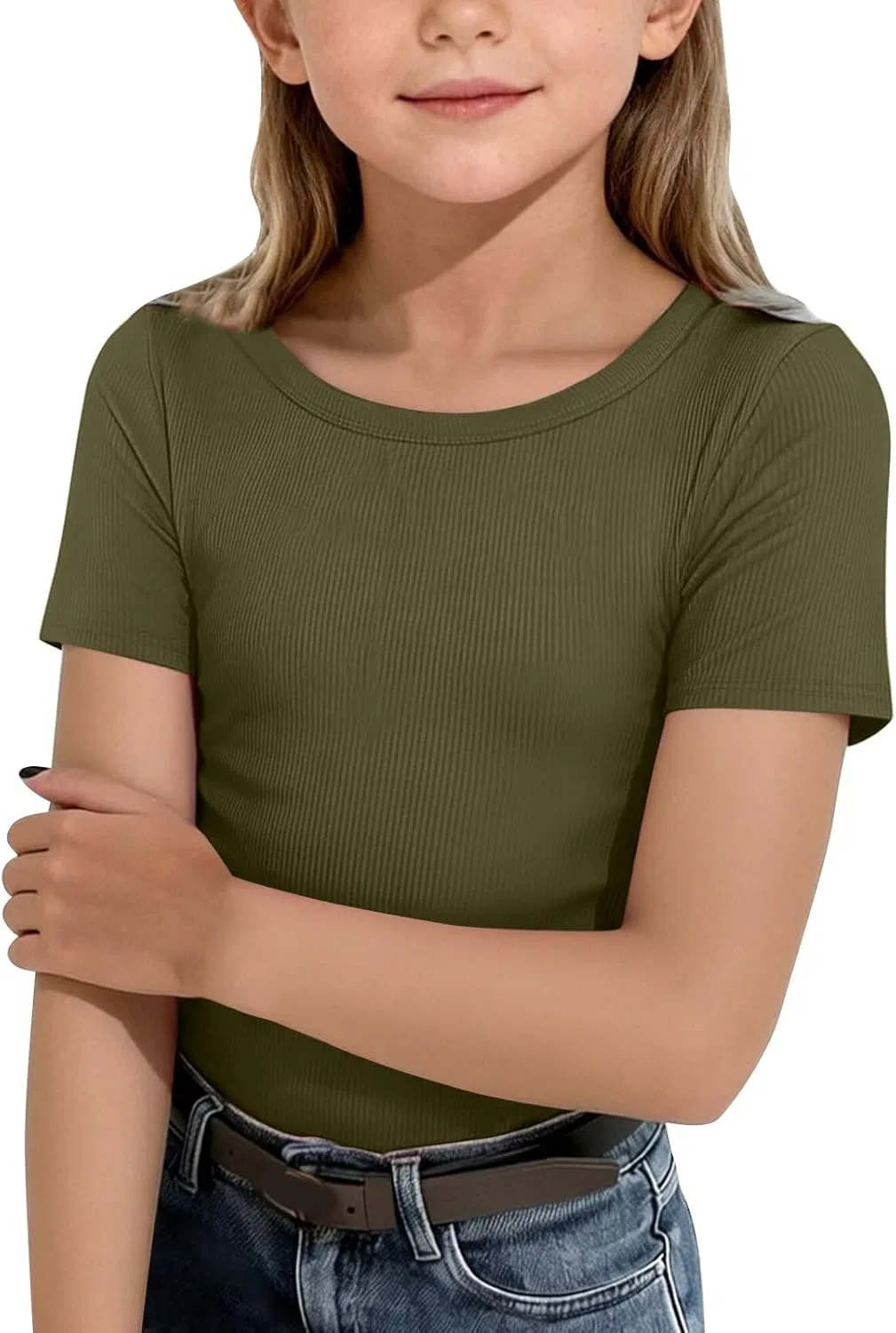 Футболка детская Moonker, цвет Army Green
