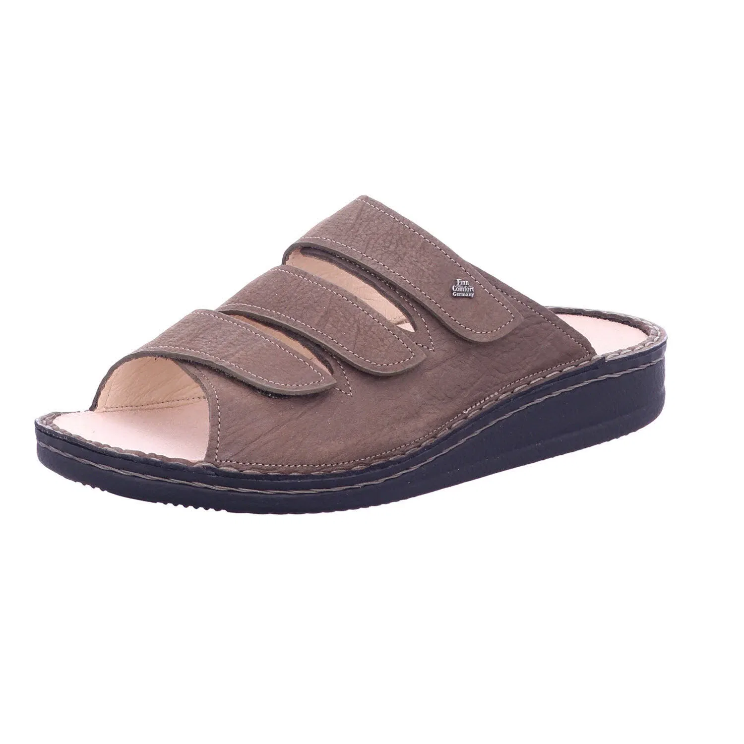 Пантолеты с кожаным верхом Finn Comfort коричневые