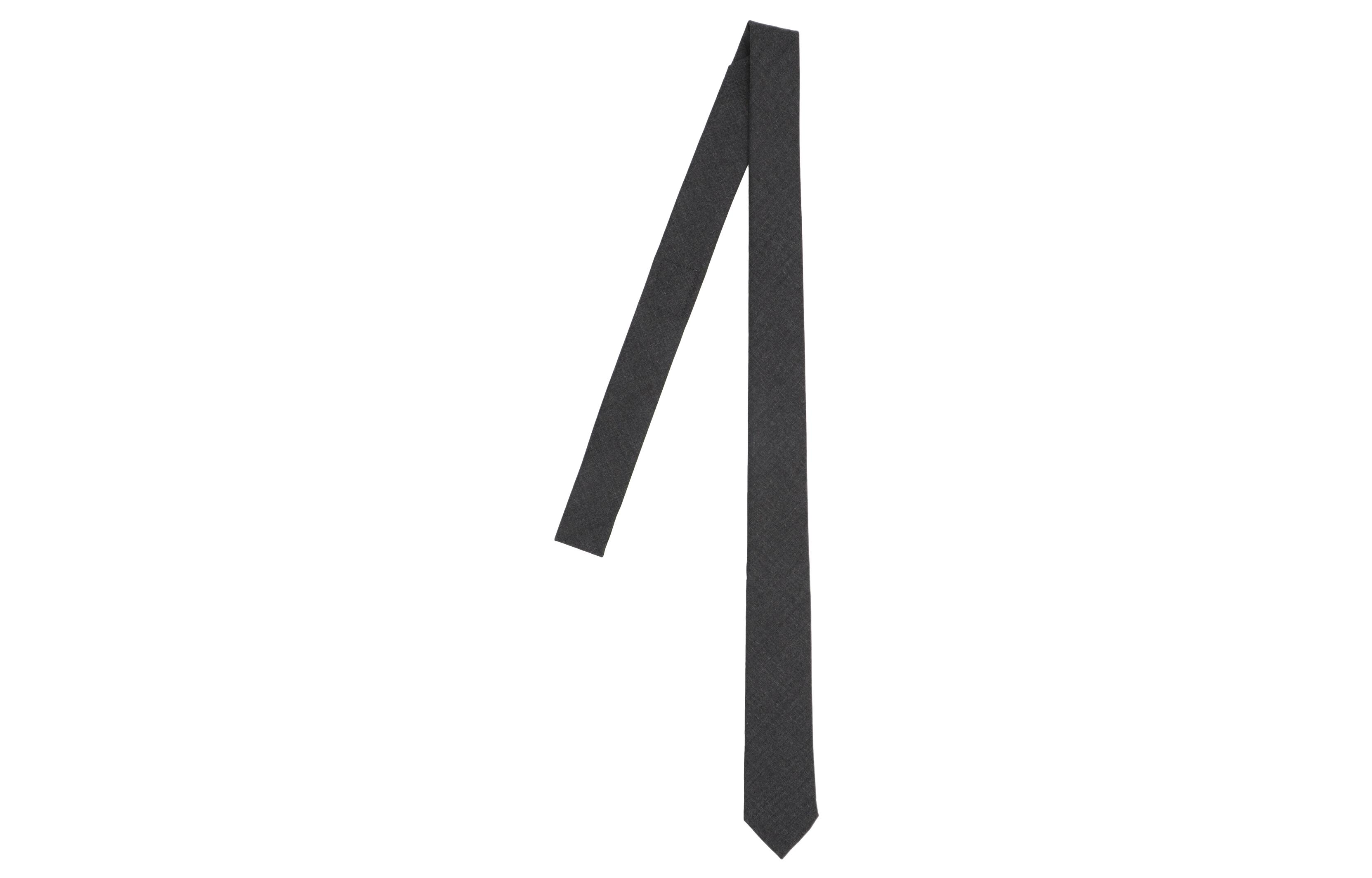 

Футболка Super 120s с полосками и деталями из твила THOM BROWNE, серая