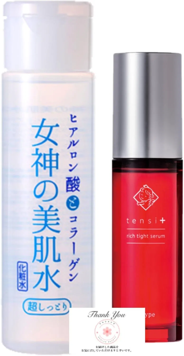 Набор для ухода за кожей: лосьон и сыворотка Goddess of Beauty Skin Water 180ml + Tensi+ Rich Tight Serum 50ml, Daimyo Chemical Industry — фото 4