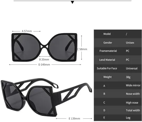 

Крупные квадратные солнцезащитные очки 2027 года для женщин, качественные очки для женщин/мужчин, очки для женщин с защитой от УФ-излучения UV400 MTZJH, Redgray