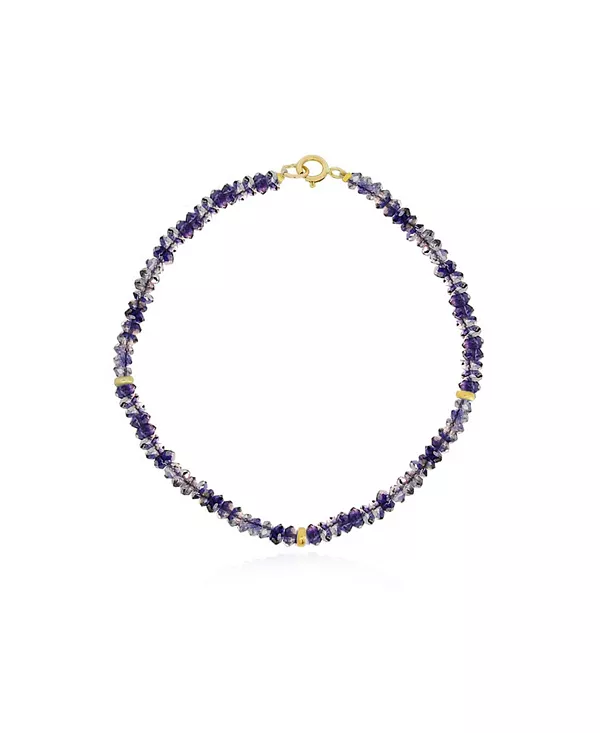 

Браслет из бусин иолита, 14-каратное золото The Lovery, lolite