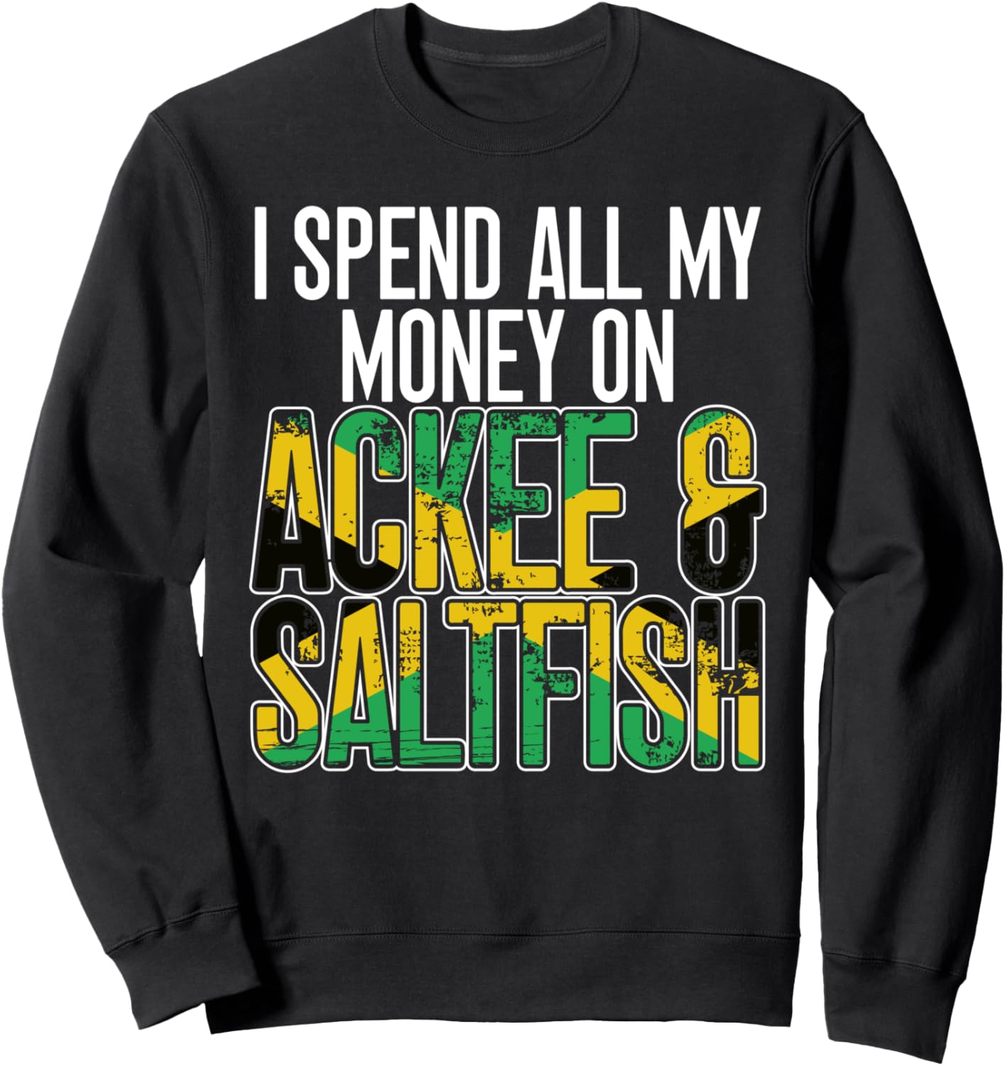 

Толстовка с изображением национального блюда Ямайки - аки и соленой рыбы, черная Ackee & Saltfish Food & Jamaican Clothing, Черный, Толстовка с изображением национального блюда Ямайки - аки и соленой рыбы, черная Ackee & Saltfish Food & Jamaican Clothing