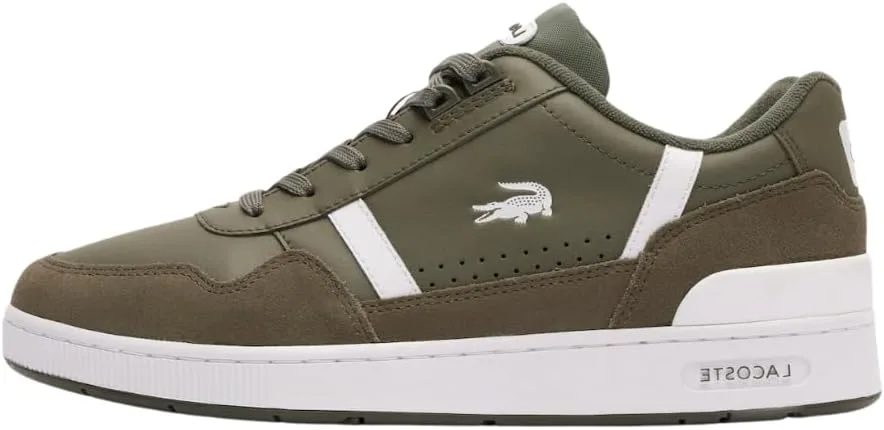 Мужские низкие кроссовки Lacoste T-Clip 223 6 SMA, Мужская низкая обувь, белый/хаки