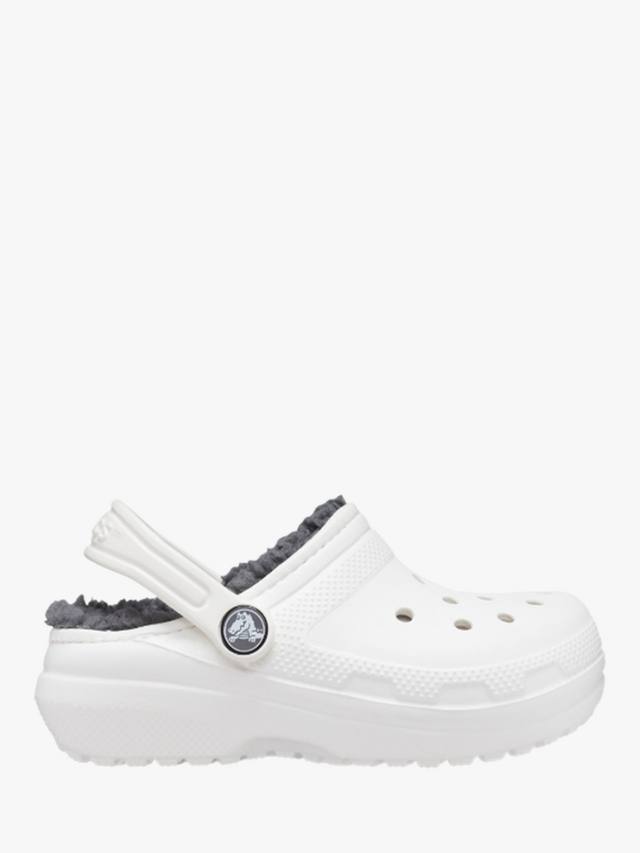 

Детские классические стеганые клоги Crocs, White/Grey