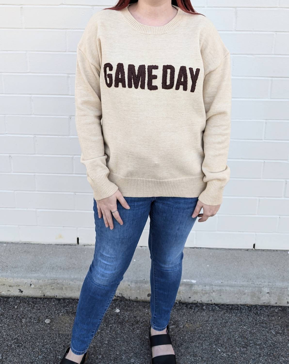 

Свитер Game Day цвета овсянки Tea N Rose, цвет oatmeal
