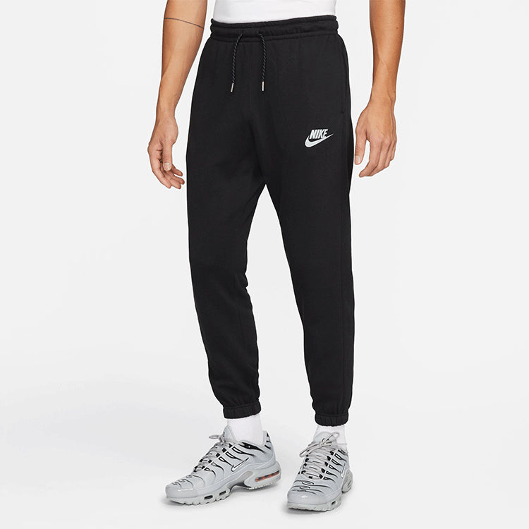 Спортивные брюки Men's Nike Fleece Knit Soft Lacing Sports Pants/Trousers/Joggers Black DM1243-010 — фото 3