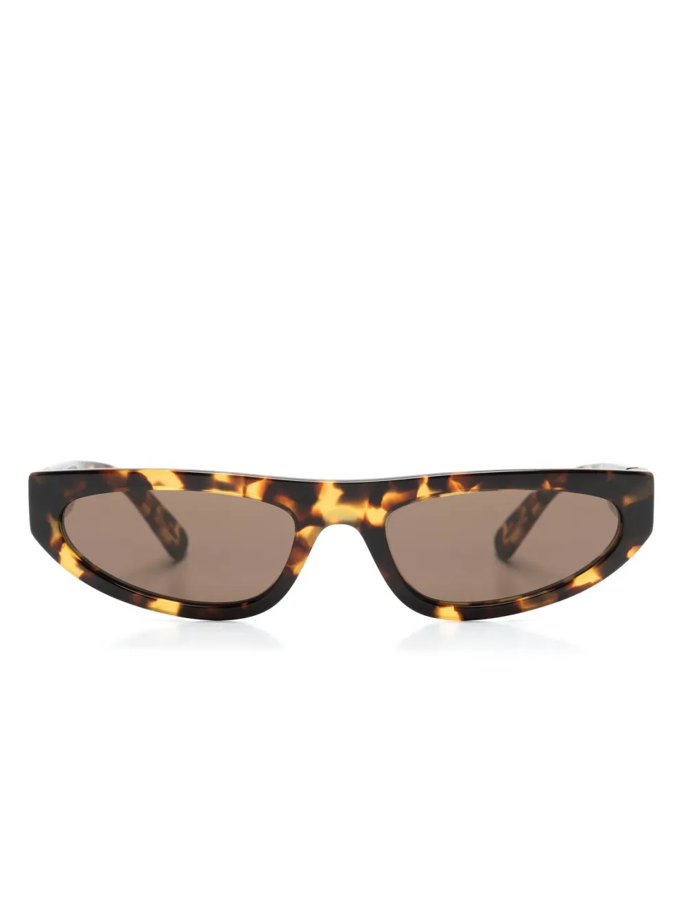 

Солнцезащитные очки Miu Glimpse в оправе 'кошачий глаз' Miu Miu Eyewear, коричневый