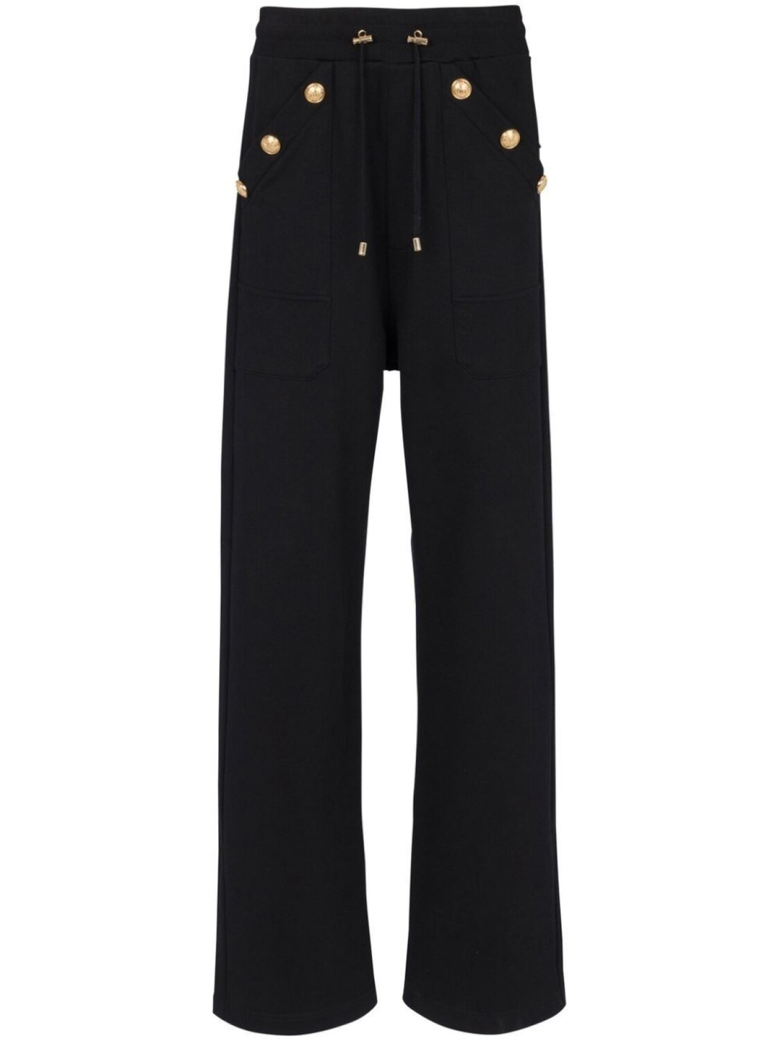 

Balmain drawstring organic-cotton track pants, черный