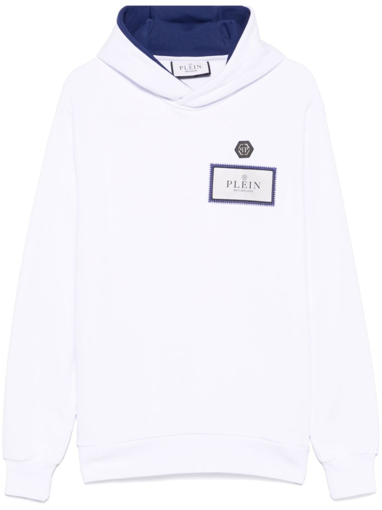 

Philipp Plein худи с нашивкой-логотипом, белый