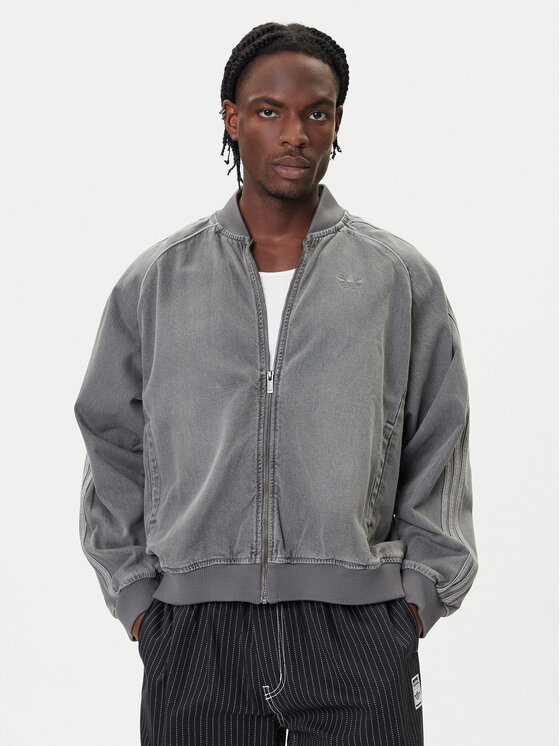 

Джинсовая куртка loose fit SST adicolor JW5915 Adidas, серый