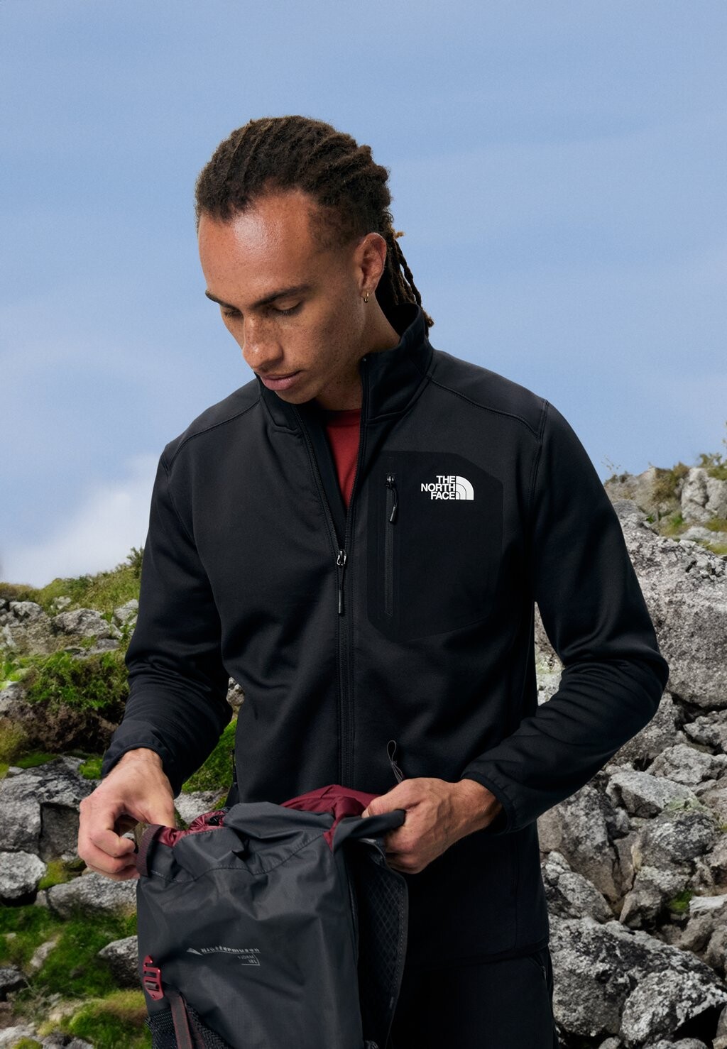 

Флисовая куртка CREST FULL ZIP The North Face, черный
