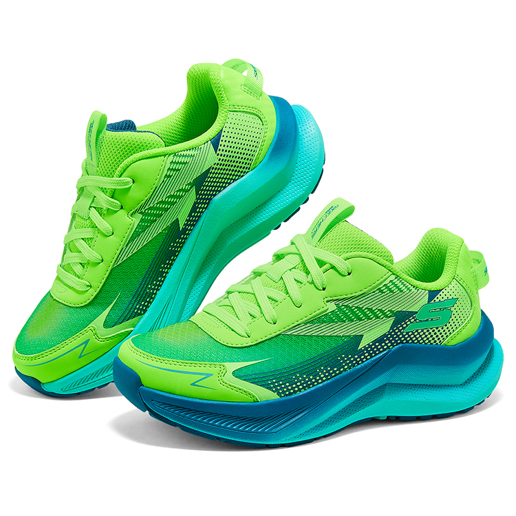 Skechers Kids Износостойкие нескользящие низкие детские кроссовки Blue Green Kids' — фото 3