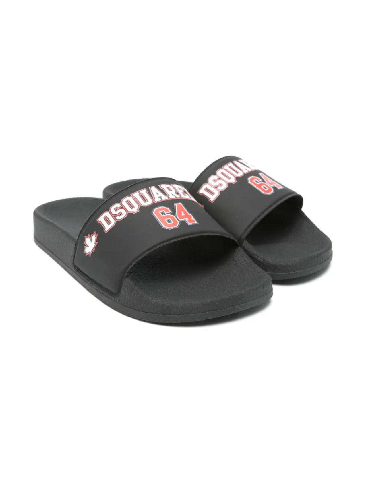 

DSQUARED2 KIDS шлепанцы с логотипом, черный