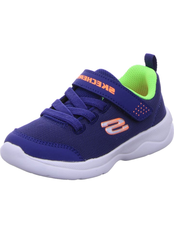 

Кроссовки на шнуровке Skechers, цвет navy/lime