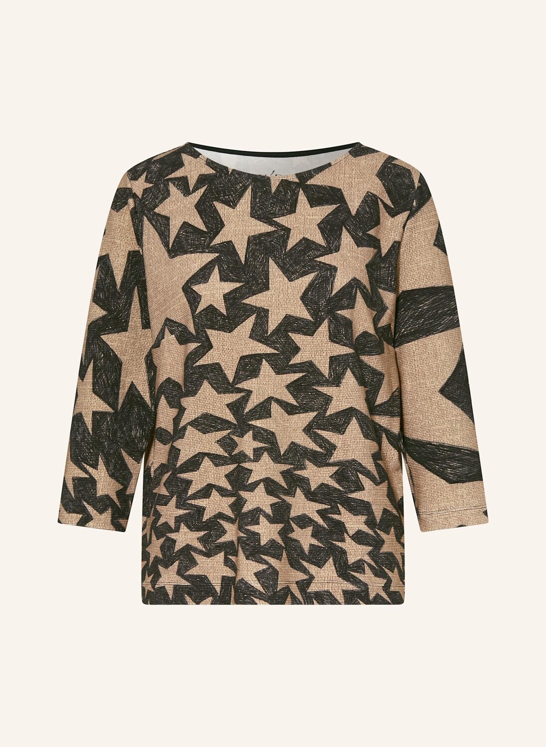 

Рубашка с рукавами 3/4 ZAÍDA, цвет SCHWARZ/CAMEL