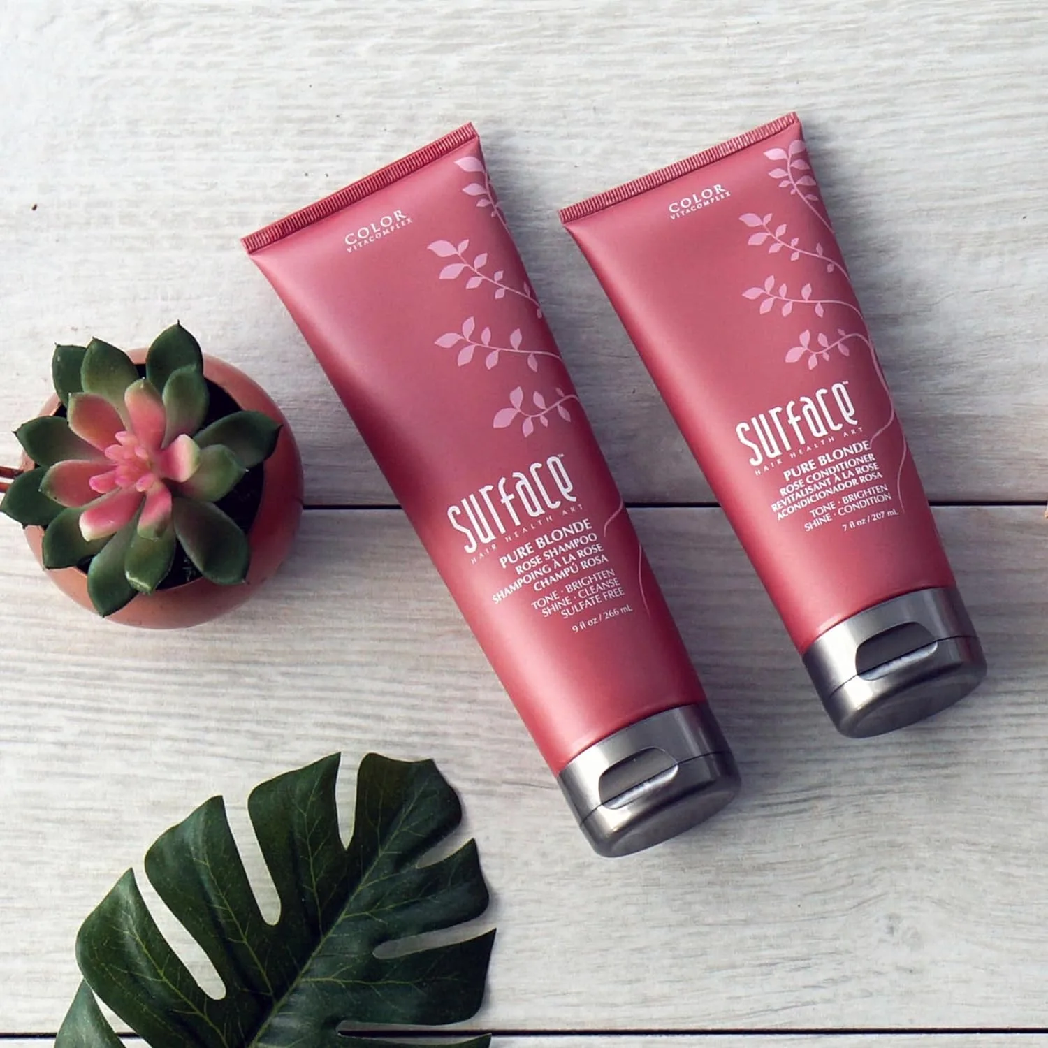 Шампунь Surface Hair - Trinity Color Care - без сульфатов и парабенов. Очищает, придает блеск и объем окрашенным волосам. Набор из 2 штук — фото 2