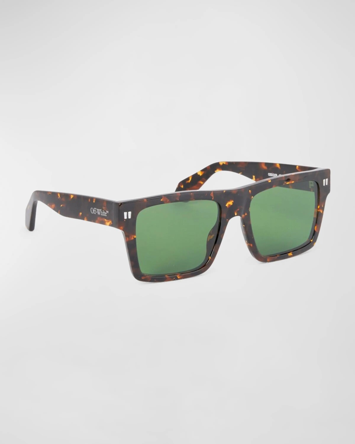 

Солнцезащитные очки Lawton Square из ацетата Off-White, цвет 6055 Havana Green