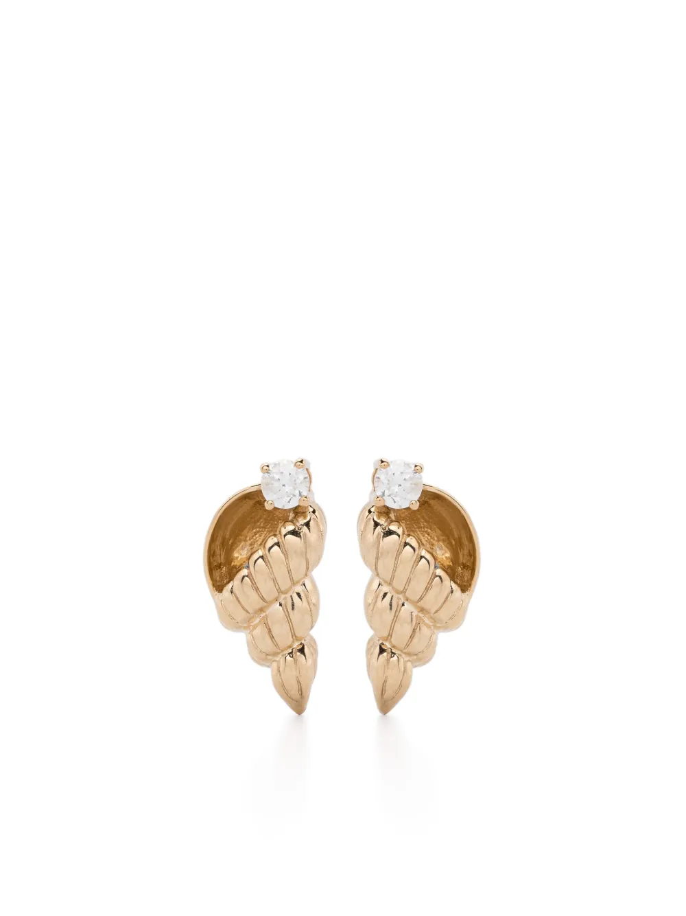 

Серьги Paire De Puces Nautilus из желтого золота с бриллиантами Yvonne Léon, золотой