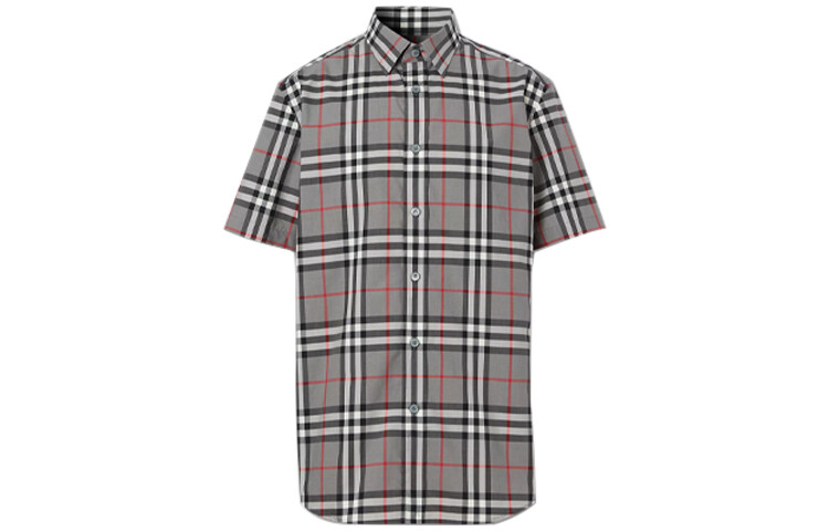 

Рубашка мужская серая Burberry, серый