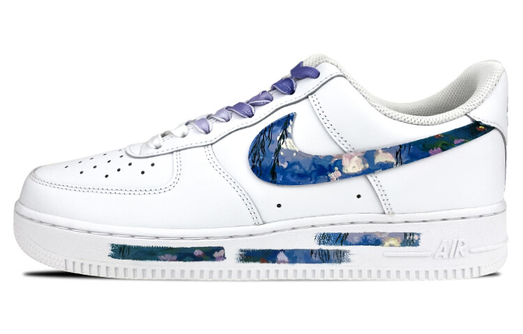 

Кроссовки Nike Air Force 1 Skateboard Shoes Women's Low-Top White Purple/Pink