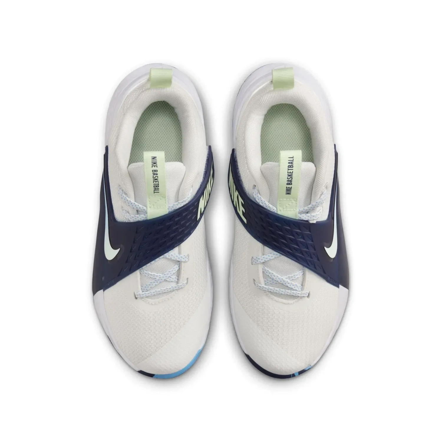 Nike Team Hustle D 12 Low top детские баскетбольные кроссовки White Unisex — фото 4