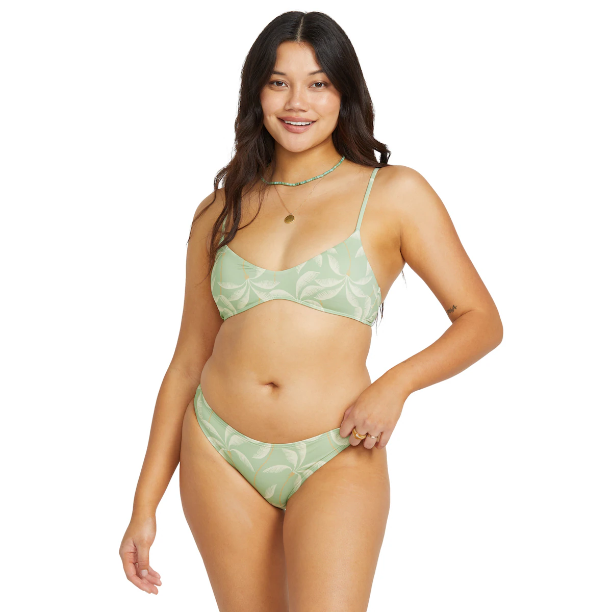 

Gone Tropic Billabong Женский топ, зеленый