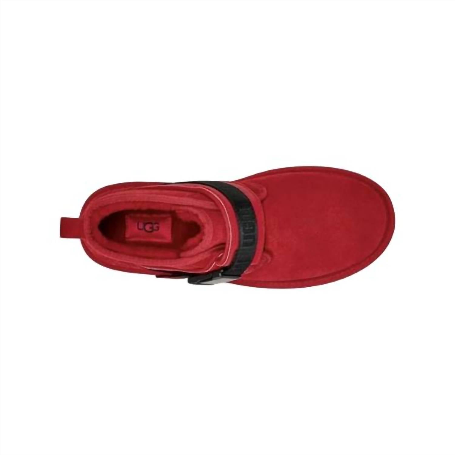 Мужские замшевые ботинки Neumel Snapback в цвете Samba Red UGG, samba red — фото 4