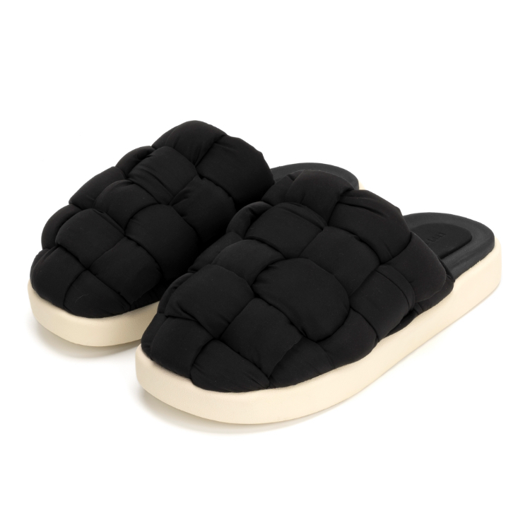 FOOT INDUSTRY Плетеные тапочки с амортизацией унисекс черные — фото 2