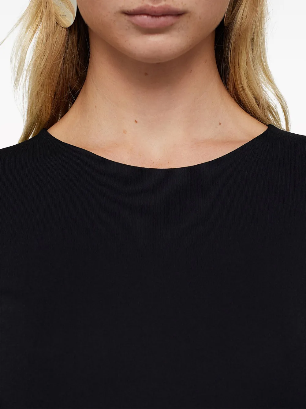 Футболка из джерси с длинными рукавами JIL SANDER, черный — фото 4