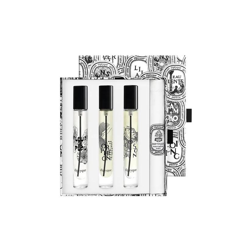 

Skin Flower Dusan Ophion Eau De Parfum Sample Pack Eau De Parfum EDP Мускус Ирис Diptyque, skin potpourri eau 7.5ml+dusan perfume 7.5ml+ofiin perfume 7.5ml