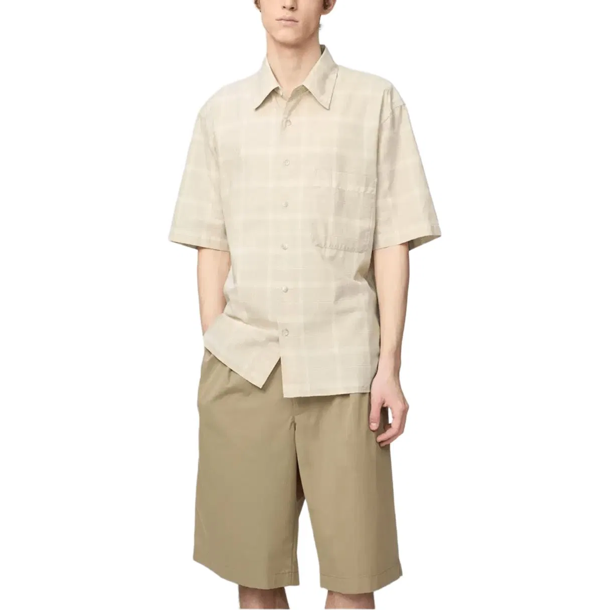 Рубашка U Collection SS26 Unisex UNIQLO, 31 Beige