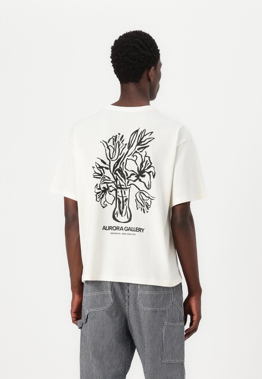 

Футболка с принтом JORAURORA CROP TEE Jack & Jones, кремовый