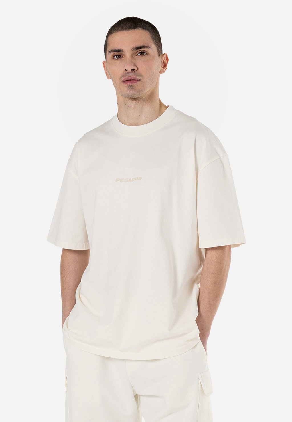 

Футболка с принтом COLNE LOGO OVERSIZED TEE Pegador, слоновая кость