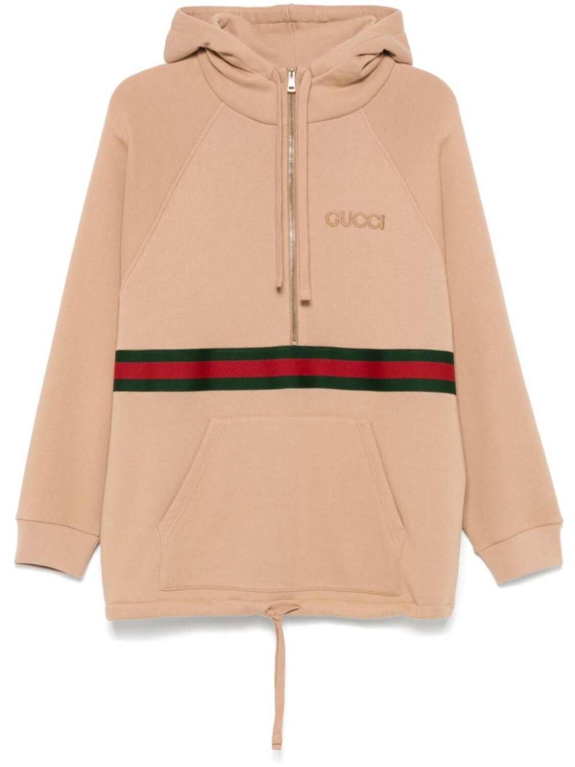 

Gucci платье миди с капюшоном, серый