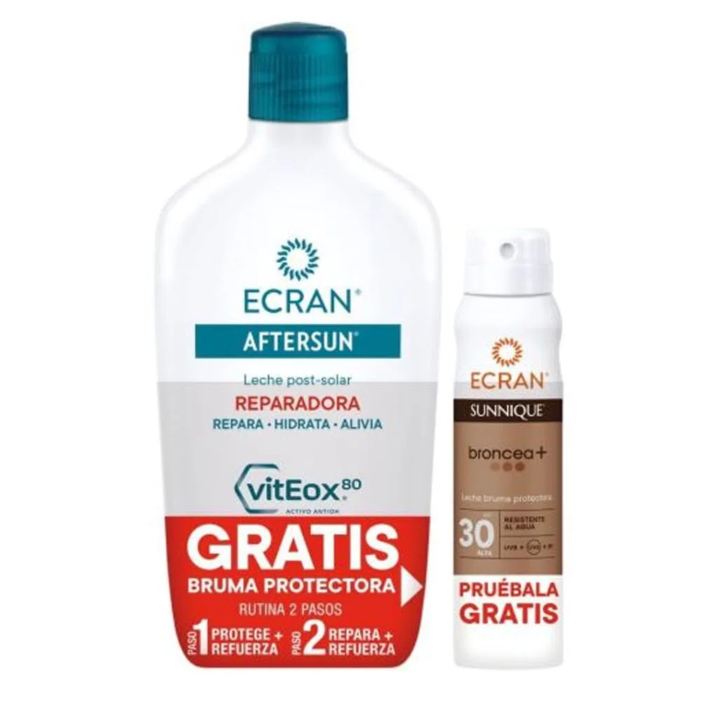 Лосьон после загара Aftersun Ecran Leche 400 мл + SPR F30 Ecran
