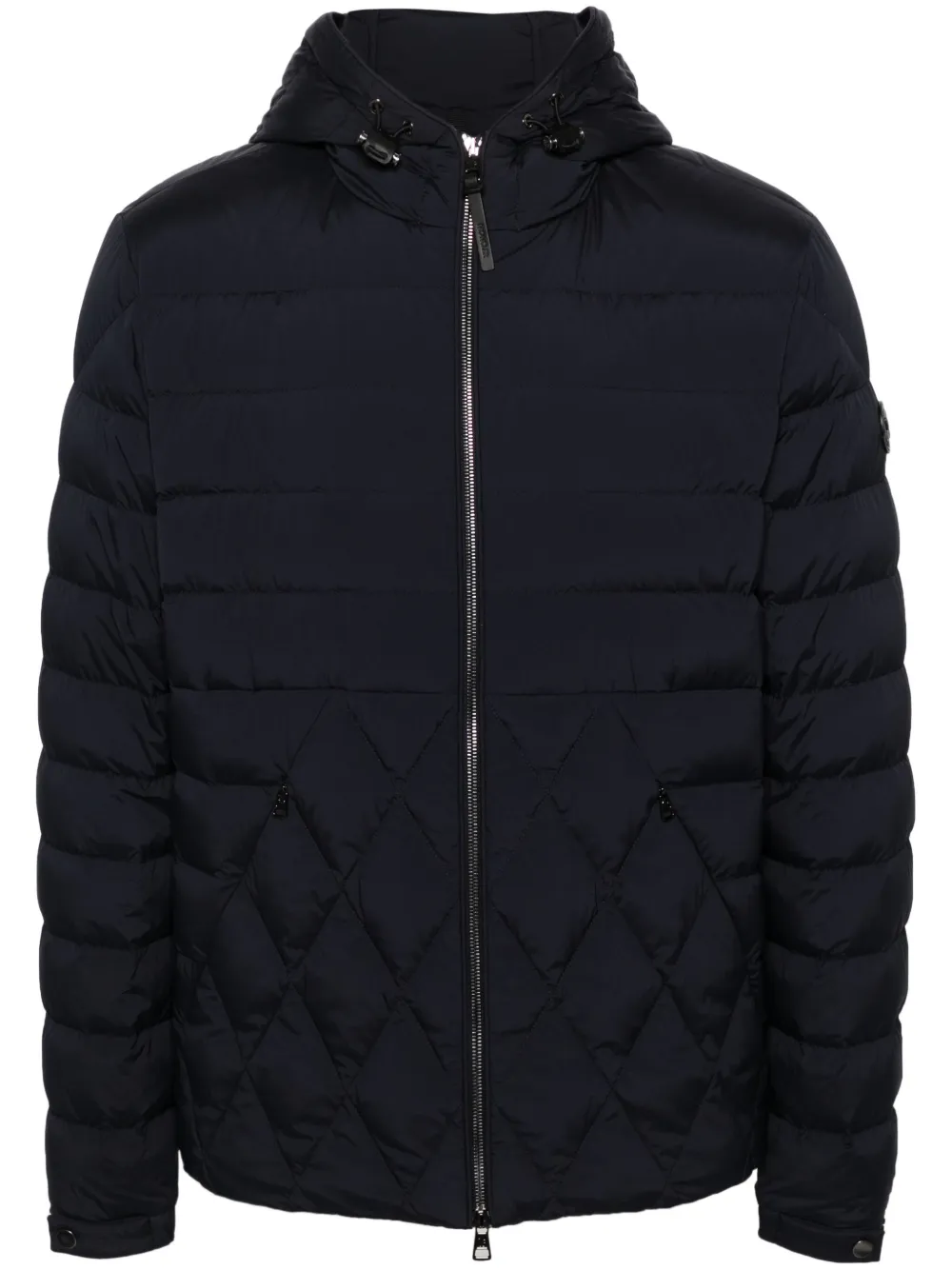 

Пуховик с капюшоном MONCLER, синий