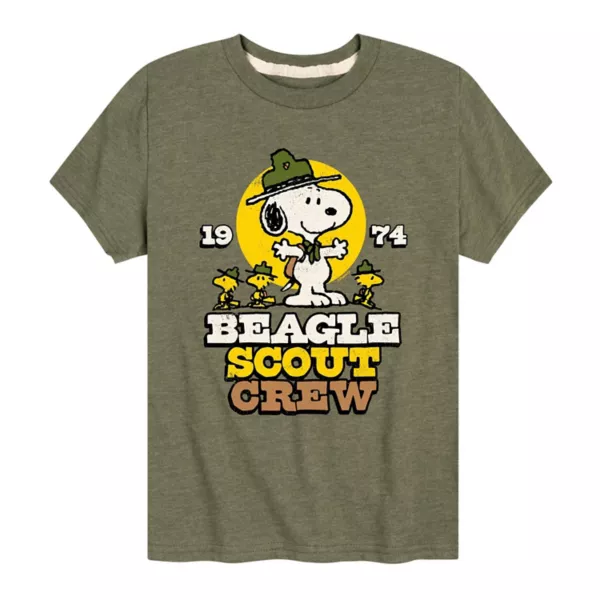 

Футболка с принтом для мальчиков 8-20 лет "Beagle Scout Crew" в стиле Peanuts Licensed Character, зеленый